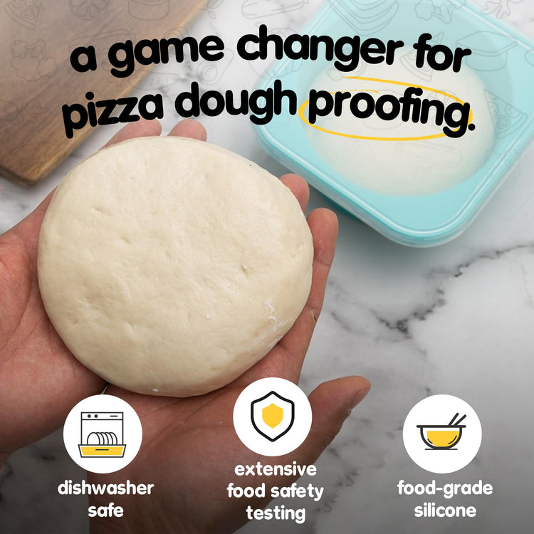 500ml Individual Dough Storage Vessels with Airtight Lid (2 Count)