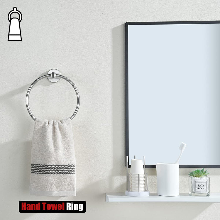 Towel Ring 304 Stainless Steel Hand Towel Holder for Bathroom