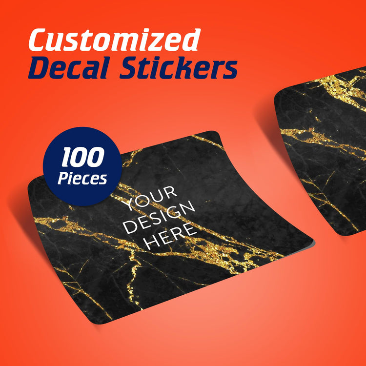 Custom Vinyl Stickers Your Image (100 Count)