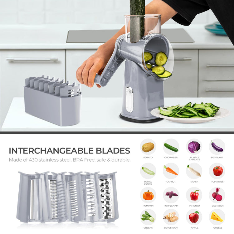 Rotary Cheese Grater 5 Blades