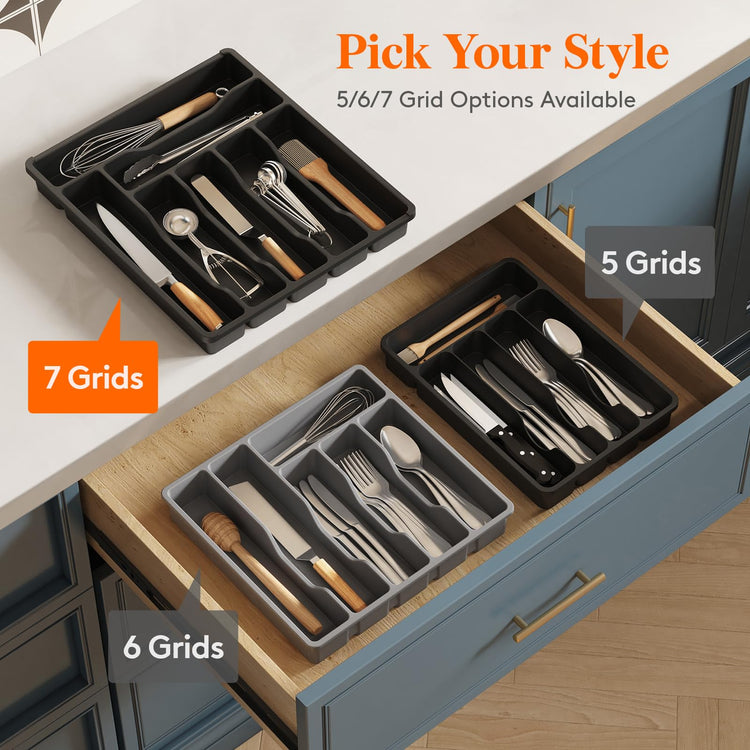 Silverware Drawer Organizer Tray