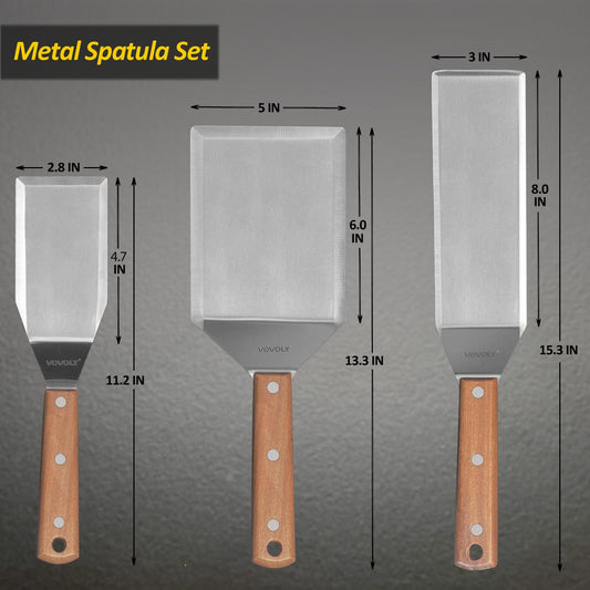 Stainless Steel Spatula Set