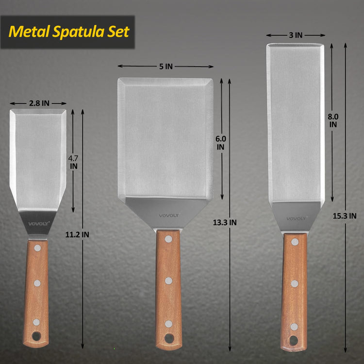 Stainless Steel Spatula Set