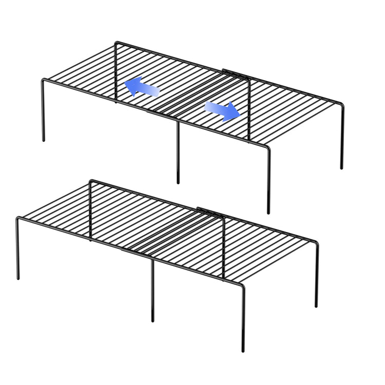 Expandable Metal Rustproof Kitchen Counter and Shelf Rack (4 Count)