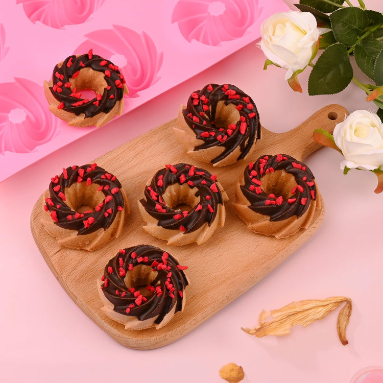 2 Pcs Mini Fluted Cake Pan (2 Count)
