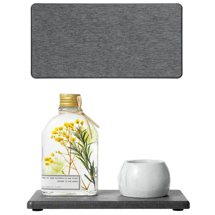 2PCS 7" x 3.5" Water Absorbing Bathroom Sink Vanity Trays (2 Count)