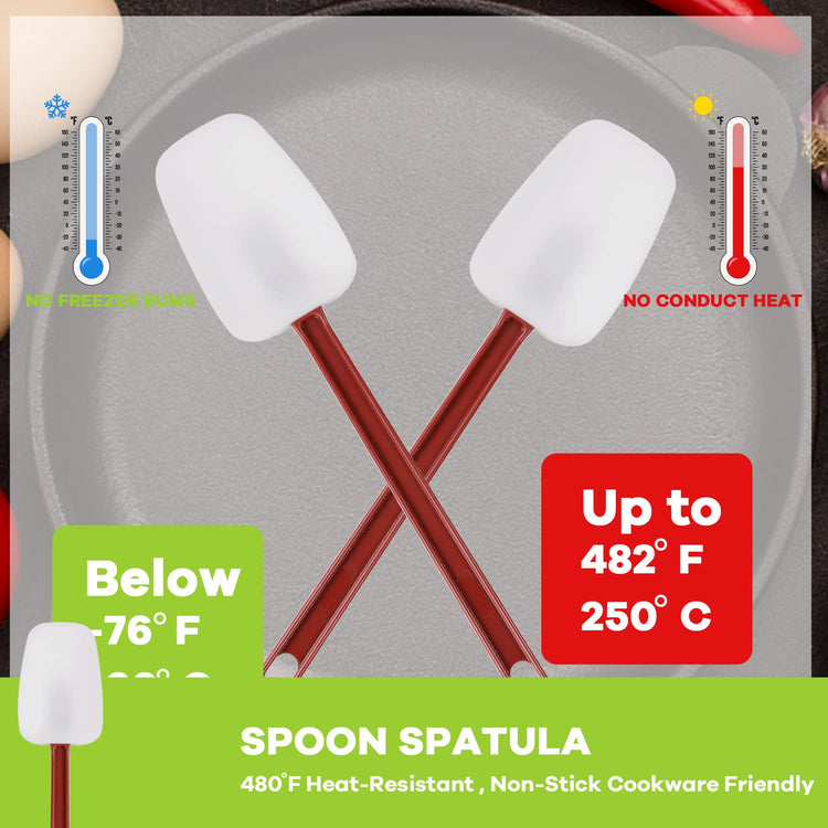 Silicone Rubber Spatula and Spoon Set of 3 (3 Count)