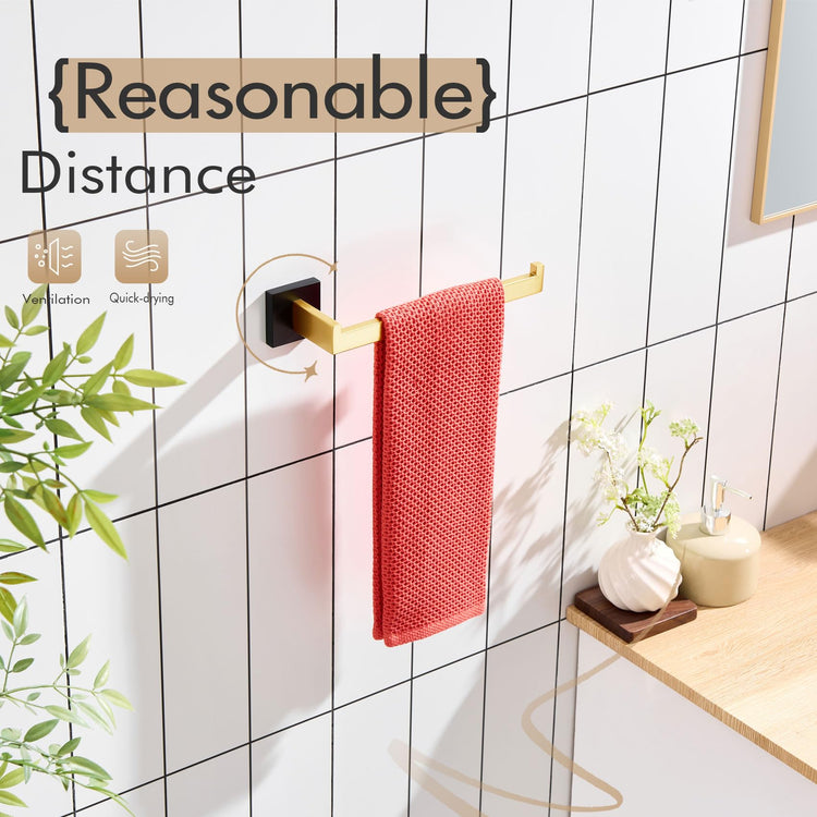 Towel Bar for Bathroom Wall Mount 9'' Hand Towel Holder T