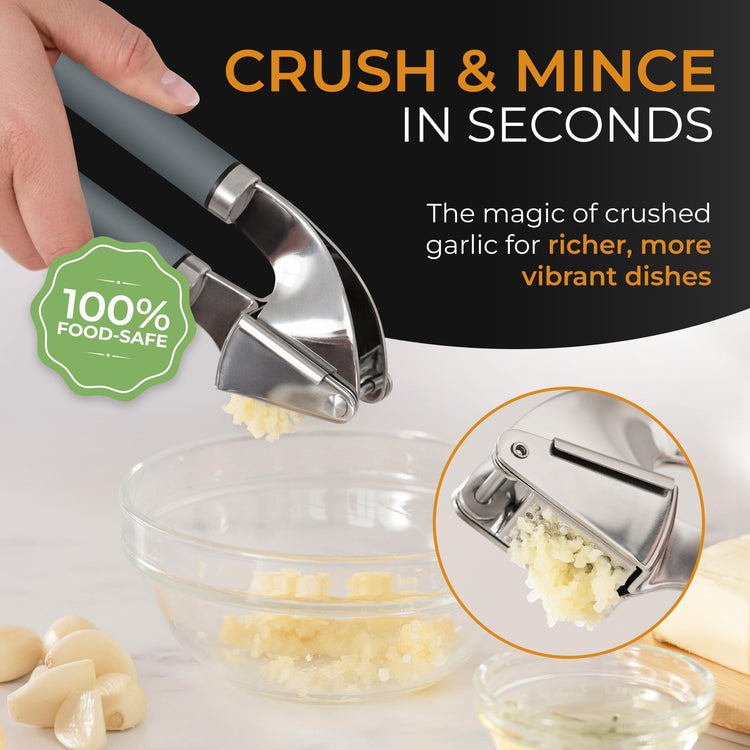 Garlic Press and Peeler Set