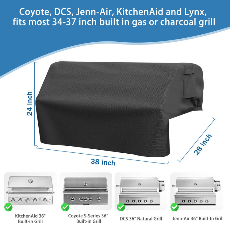 38" Built in Grill Cover for Coyote DCS Jenn