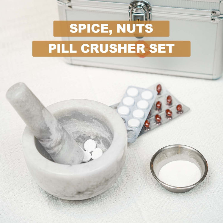 Marble Mortar and Pestle Set
