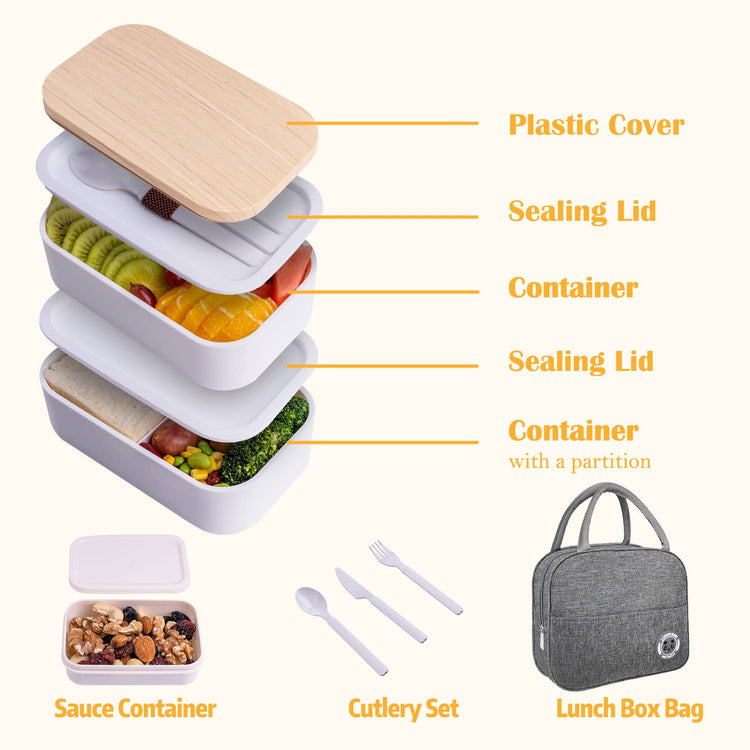 Bento Box with Lunch Bag Microwavable All