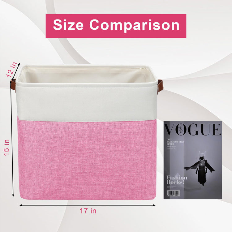 Large Fabric Storage Baskets (3 Count)
