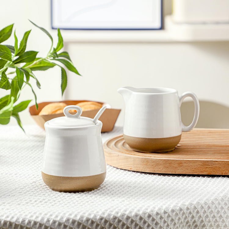 Ceramic Sugar and Creamer Set (10 Ounce)