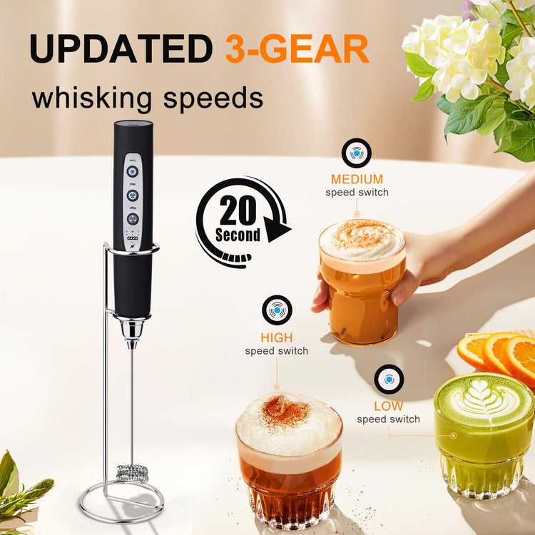 Handheld Milk Frother Wand for Coffee