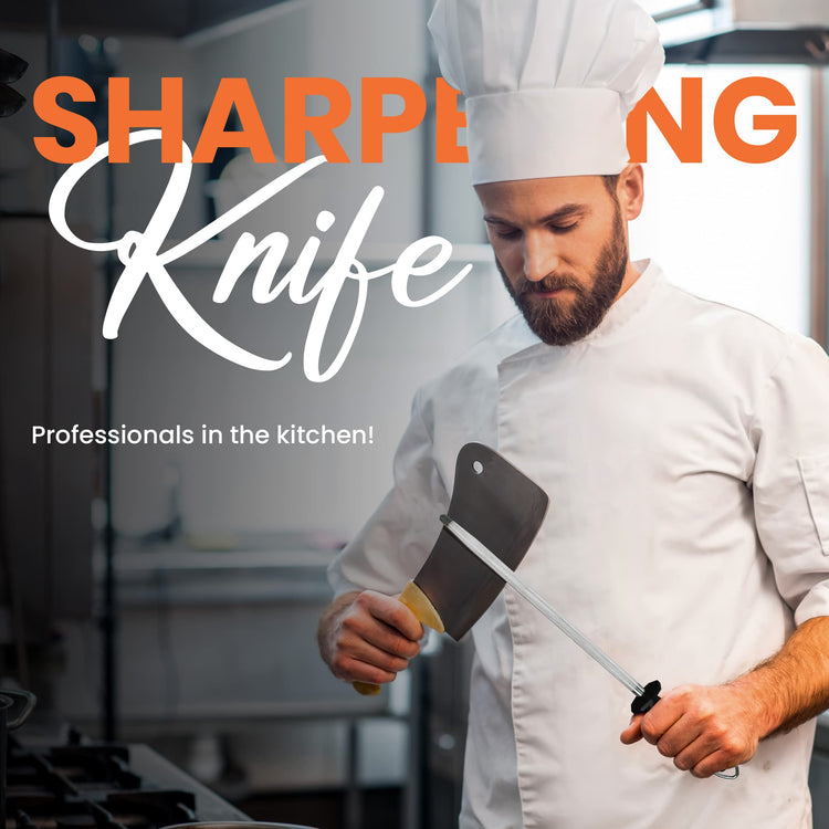 Knife Sharpener Rod 12 Inch Honing Rod for Sharpening