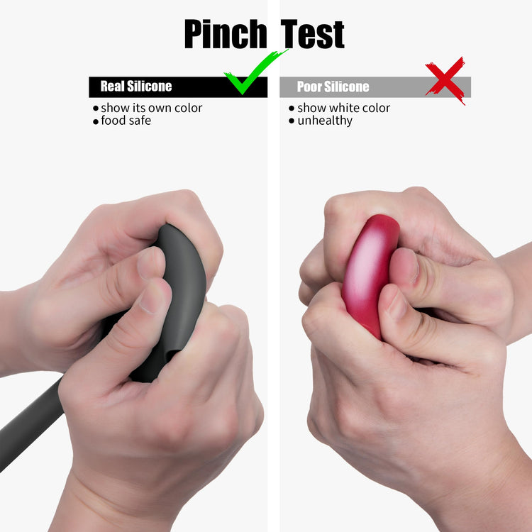600°F Heat Resistant Silicone Spatula Scrapers (4 Count)