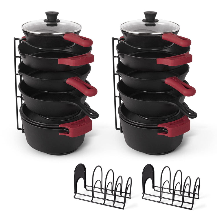 Pots and Pans Organizer for Cast Iron (2 Count)