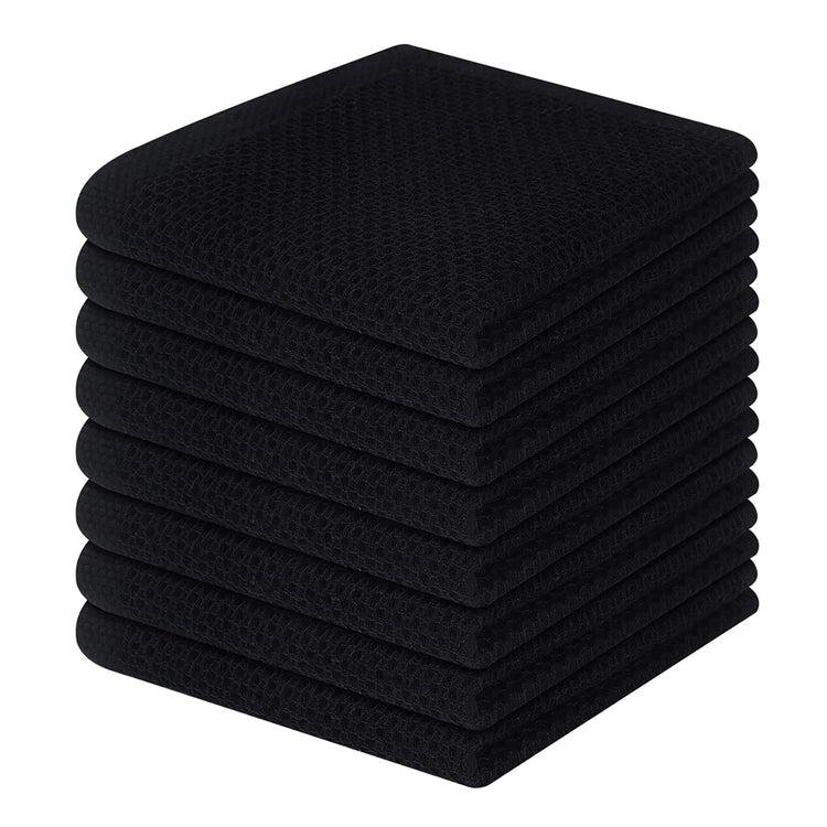 100% Cotton Waffle Weave Kitchen Dish Cloths 8 (8 Count)