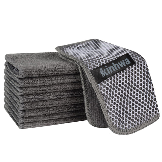 Dish Cloths for Washing Dishes with Scrub Side (9 Count)
