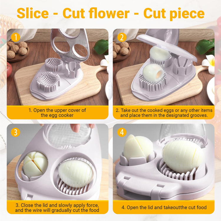 Egg Slicer and Grape Slicer for Fruit Salad
