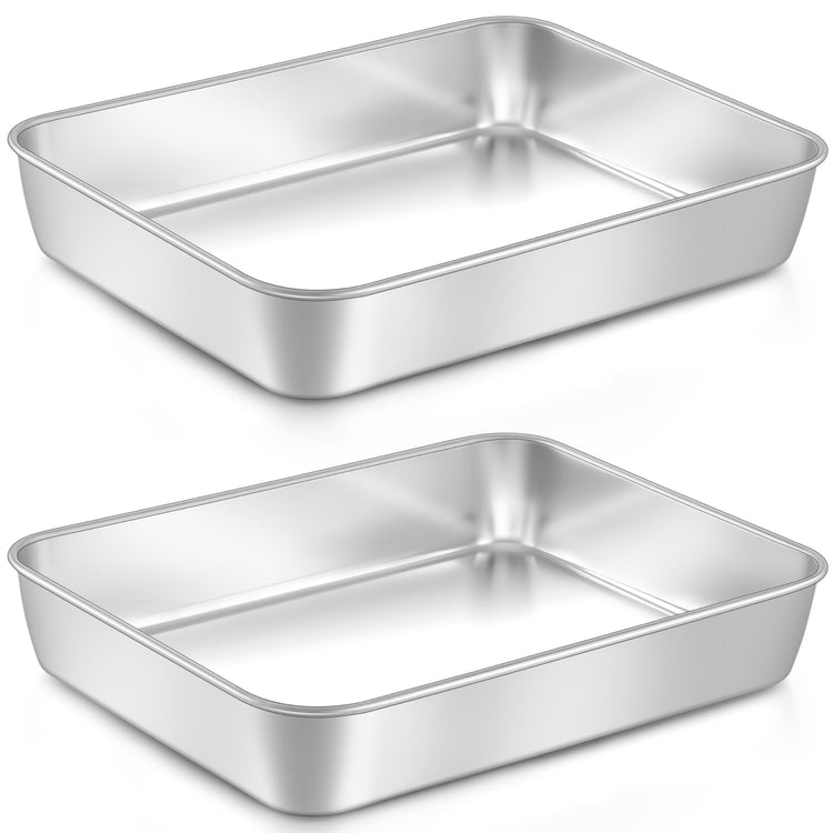 Stainless Steel Baking Pan Set (2 Count)