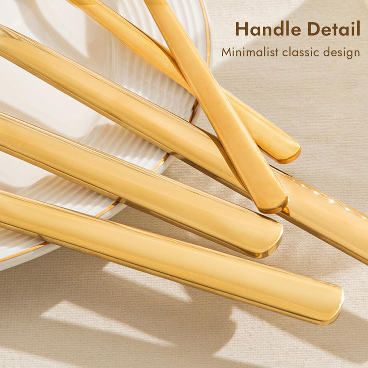 18 10 Large Hostess Gold Serving Utensils (8 Count)