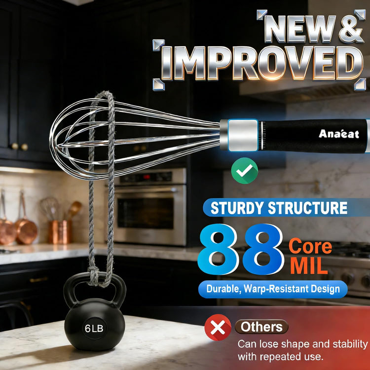 3 Packs Stainless Steel Whisk Set (3 Count)