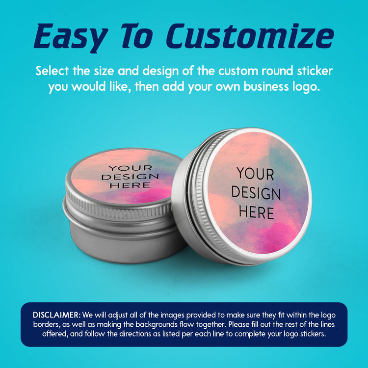 Custom Vinyl Stickers Your Image (100 Count)