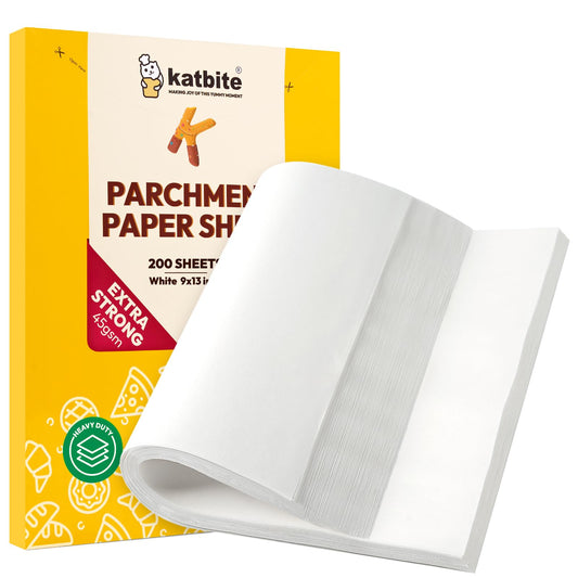 200Pcs 9x13 inch Heavy Duty Parchment Paper Sheets (200 Count)