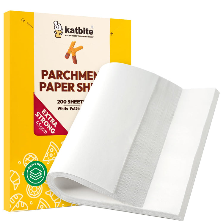 200Pcs 9x13 inch Heavy Duty Parchment Paper Sheets (200 Count)
