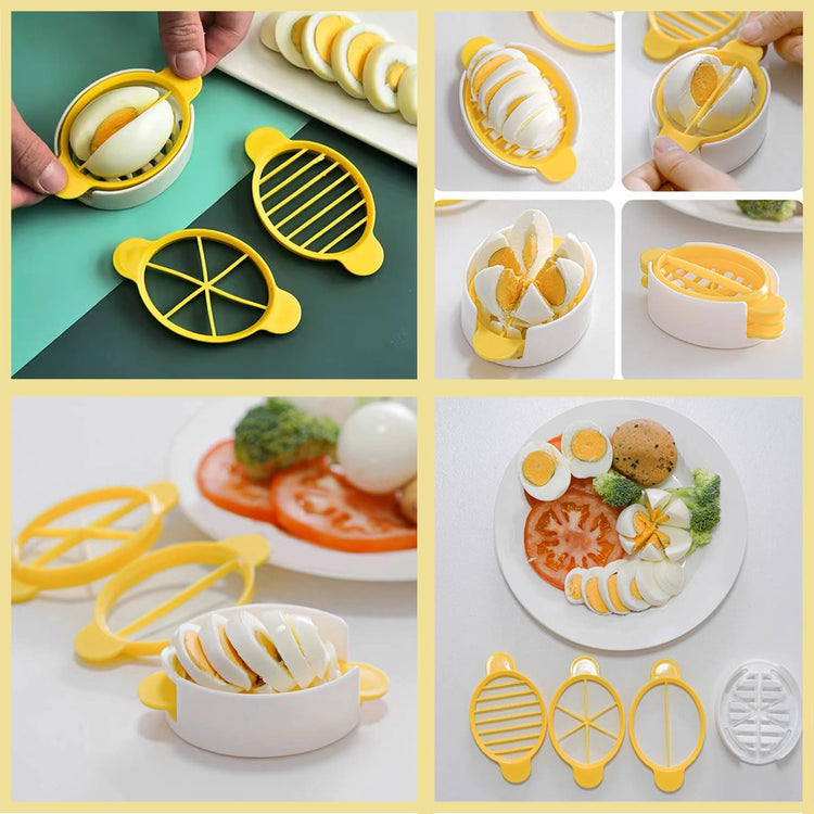 Creative kitchen Tools 3 in 1 Egg Slicer Set with