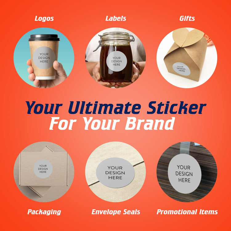 Custom Vinyl Stickers Your Image (100 Count)