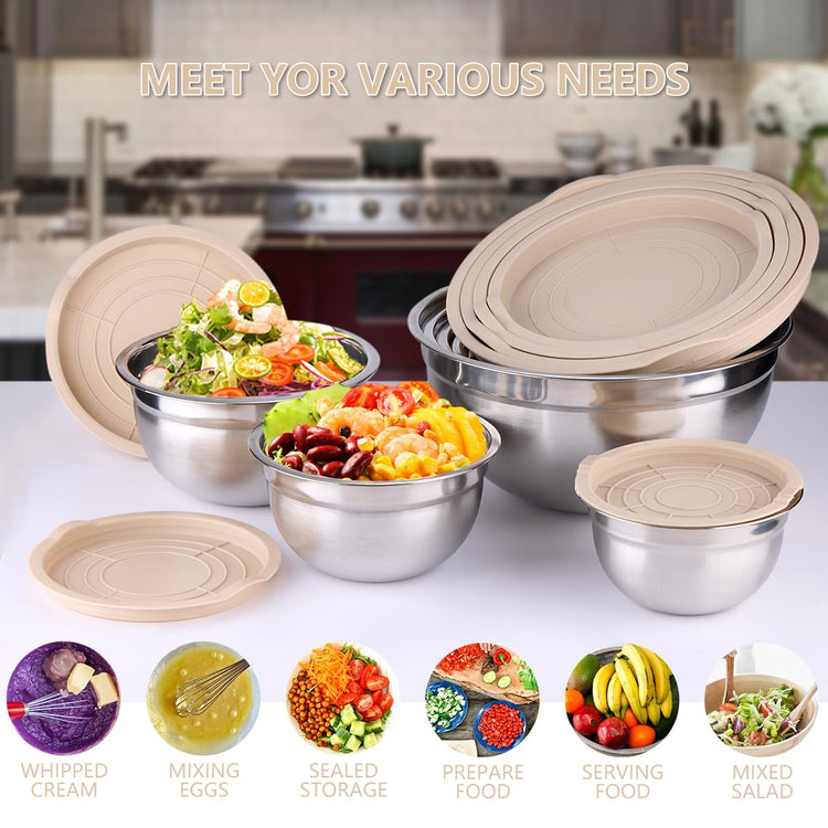 Mixing Bowls with Lids Set (25 Count)