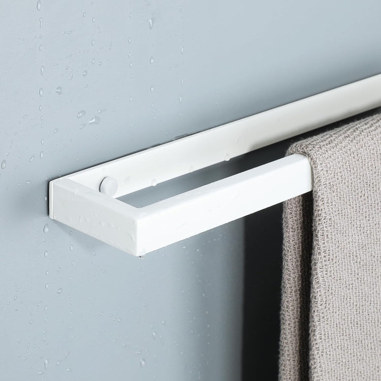 Alise Bath Towel Bar,Wall Mount Towel Holder Towel Rack Towel Hanger for Bathroom Lavatory,24'' SUS304 Stainless Steel Towel Rail,White Finish,GJF060-W