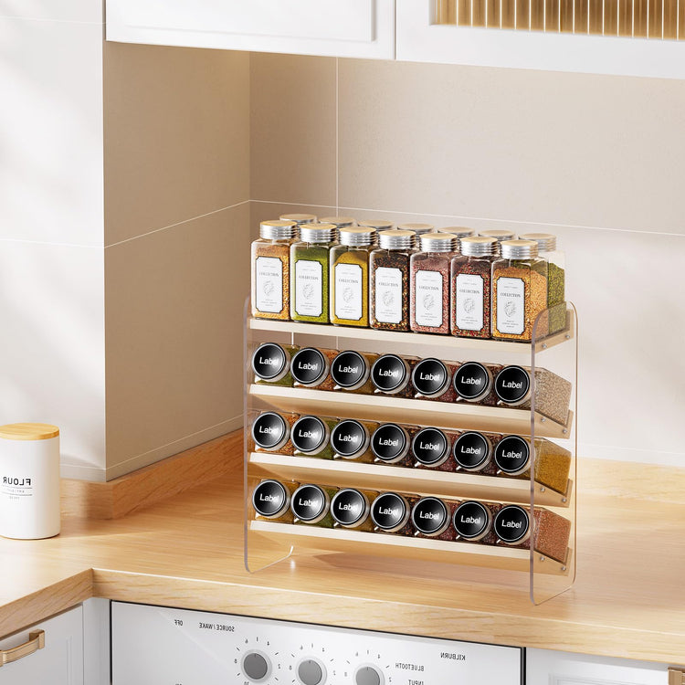 4 Tiered Spice Rack Organizer for Cabinet