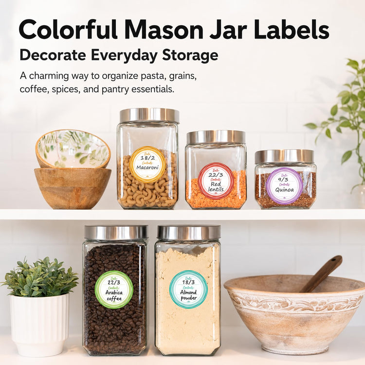 2" Mason Jar Canning Labels (90 Count)
