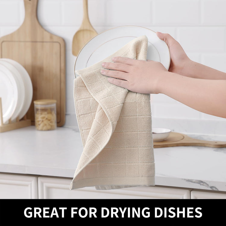 100% Cotton Terry Kitchen Dish Cloths (6 Count)