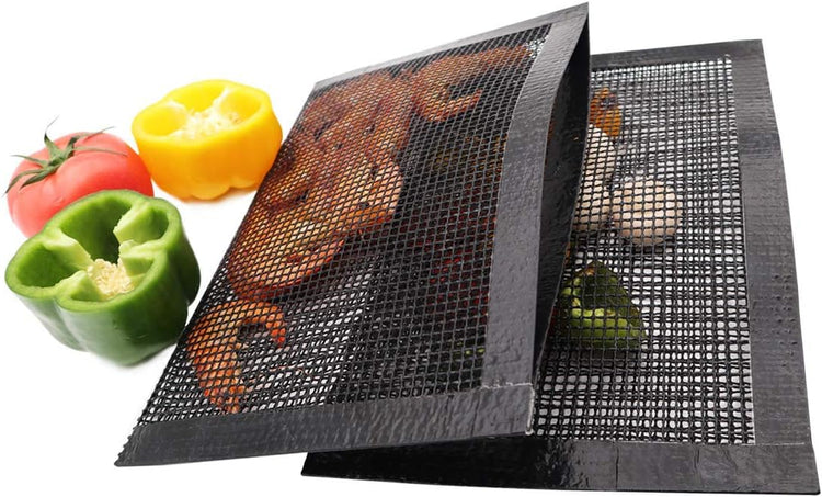 Bluedrop Non Stick Mesh Bag For Grill PTFE Toaster Oven Bags Barbecue Pockets Sheets Pack of 2