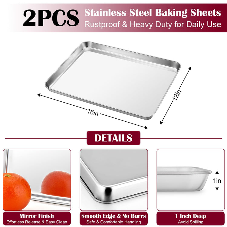 Baking Sheet with Wire Rack (2 Count)