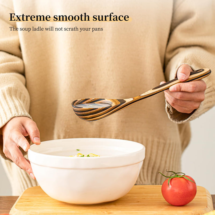 Pakkawood Deep Soup Ladles