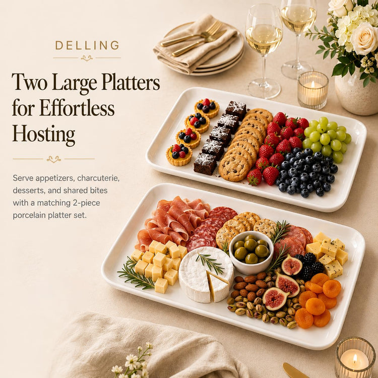 18 Inch Large Serving Platter Set of 2 (3 Count)