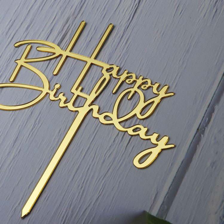 Happy Birthday Cake Topper for Birthday Party Decorations