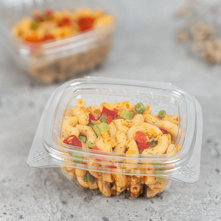 Karat 6oz PET Clear Clamshell Deli Containers - Leak-Resistant, Easy Seal for Freshness, Ideal for Salads, Fruits, Sides & Desserts - Multipurpose Plastic Take Out Food Containers (Pack of 400)