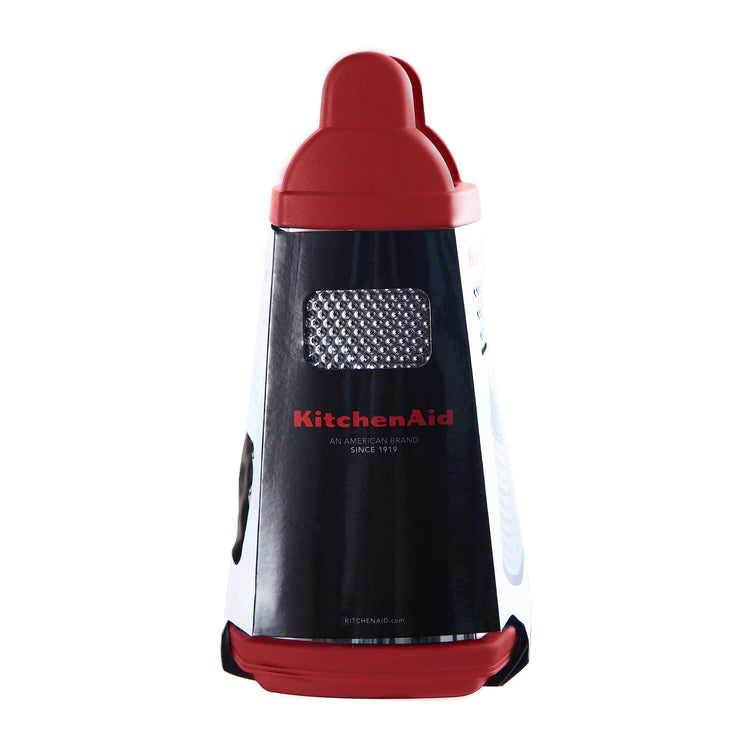 Gourmet 4 Sided Stainless Steel Box Grater with Detachable Storage Container