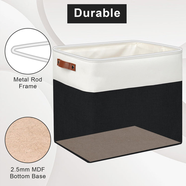 Large Fabric Storage Baskets (3 Count)