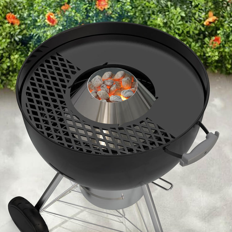 BBQ Griddle and Grate Combo Kit for Weber 26 inch Kettle Charcoal Grills