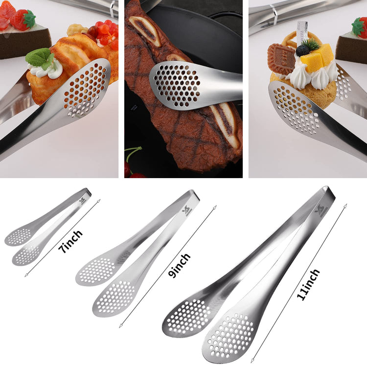 Chef Kitchen Tongs Stainless Steel Food Serving Tongs Set Buffet tongs