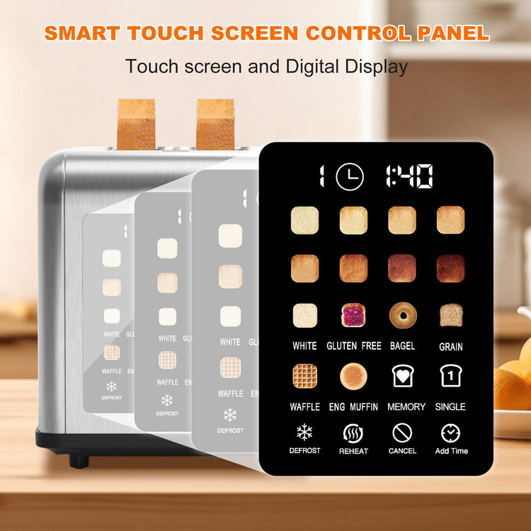 2 Slice Toaster Touch Screen