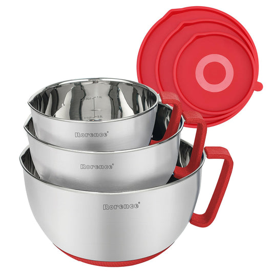 Stainless Steel Mixing Bowls Set with Lids